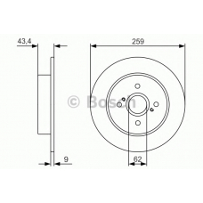 0 986 479 V07 BOSCH Тормозной диск