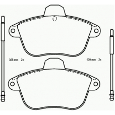 P 61 046 BREMBO Комплект тормозных колодок, дисковый тормоз