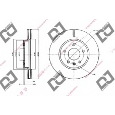 BD1395 DJ PARTS Тормозной диск