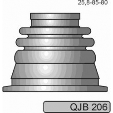 QJB206 QUINTON HAZELL Комплект пылника, приводной вал
