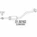 01.50162 MTS Средний глушитель выхлопных газов