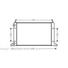 VWA2133 AVA Радиатор, охлаждение двигателя