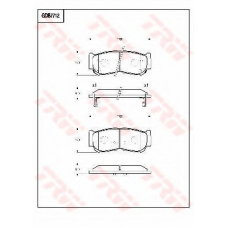 GDB7712 TRW Комплект тормозных колодок, дисковый тормоз