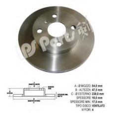 IBT-1266 IPS Parts Тормозной диск