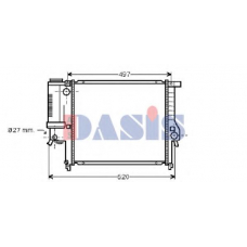 050310N AKS DASIS Радиатор, охлаждение двигателя