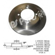 IBP-1511 IPS Parts Тормозной диск