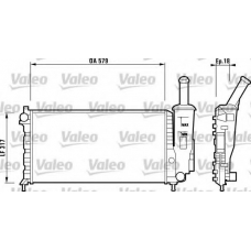 732851 VALEO Радиатор, охлаждение двигателя