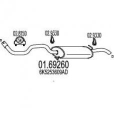 01.69260 MTS Глушитель выхлопных газов конечный