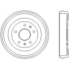61309 PAGID Тормозной барабан
