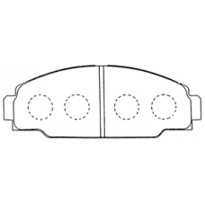 PN-1212 JNBK Колодки тормозные