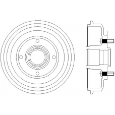 MBD064 MINTEX Тормозной барабан