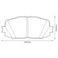 572594B BENDIX Комплект тормозных колодок, дисковый тормоз