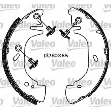 553878 VALEO Комплект тормозных колодок