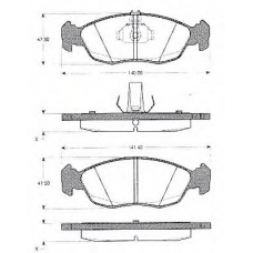 BLF871 QUINTON HAZELL Комплект тормозных колодок, дисковый тормоз