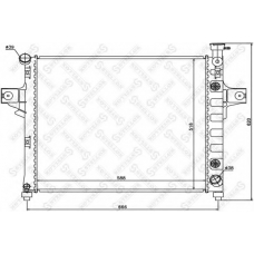 10-25635-SX STELLOX Радиатор, охлаждение двигателя