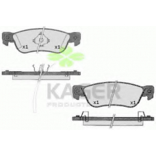 35-0603 KAGER Комплект тормозных колодок, дисковый тормоз