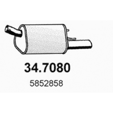 34.7080 ASSO Глушитель выхлопных газов конечный