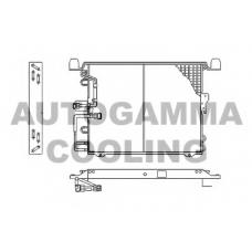 102706 AUTOGAMMA Конденсатор, кондиционер