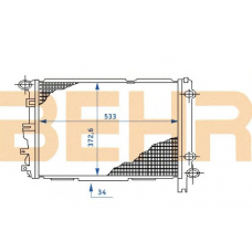 2108194 BEHR Radiator