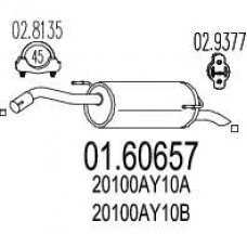01.60657 MTS Глушитель выхлопных газов конечный
