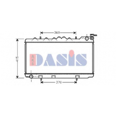 070063N AKS DASIS Радиатор, охлаждение двигателя