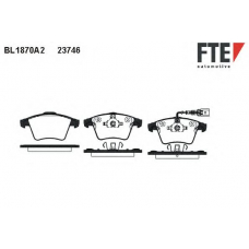 BL1870A2 FTE Комплект тормозных колодок, дисковый тормоз