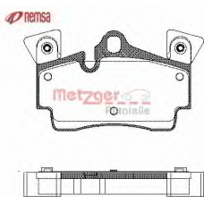 1170762 METZGER Комплект тормозных колодок, дисковый тормоз