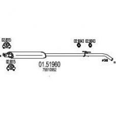 01.51960 MTS Средний глушитель выхлопных газов