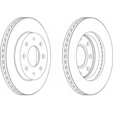DDF741-1 FERODO Тормозной диск