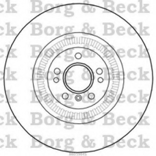 BBD5984S BORG & BECK Тормозной диск