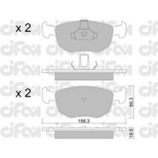 822-656-0 CIFAM Комплект тормозных колодок, дисковый тормоз