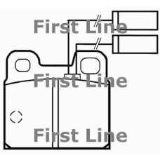 FBP1431 FIRST LINE Комплект тормозных колодок, дисковый тормоз