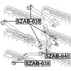 SZAB-038 FEBEST Подвеска, рычаг независимой подвески колеса