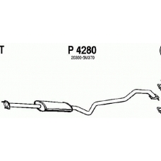 P4280 FENNO Средний глушитель выхлопных газов