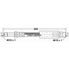 FBH6740 FIRST LINE Тормозной шланг