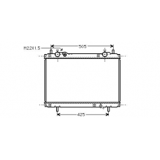 FT2185 AVA Радиатор, охлаждение двигателя