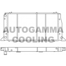 100044 AUTOGAMMA Радиатор, охлаждение двигателя