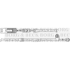 BWL3023 BORG & BECK Сигнализатор, износ тормозных колодок