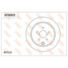DF8003 TRW Тормозной диск