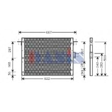 522050N AKS DASIS Конденсатор, кондиционер
