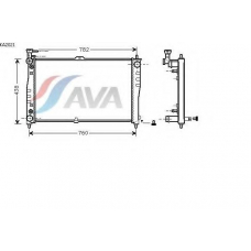KA2021 AVA Радиатор, охлаждение двигателя