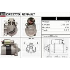 DRS3775 DELCO REMY Стартер