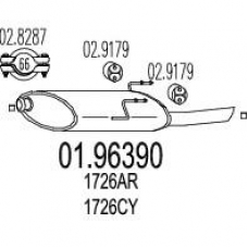 01.96390 MTS Глушитель выхлопных газов конечный