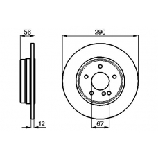 0 986 478 899 BOSCH Тормозной диск