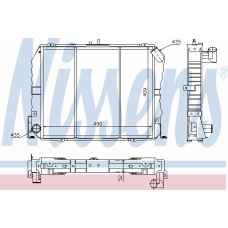 64737 NISSENS Радиатор, охлаждение двигателя