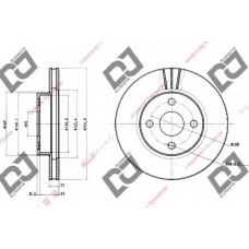 BD1005 DJ PARTS Тормозной диск