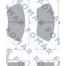 FO 453481 FOMAR ROULUNDS Комплект тормозных колодок, дисковый тормоз