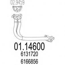 01.14600 MTS Труба выхлопного газа
