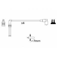 0 986 356 809 BOSCH Комплект проводов зажигания