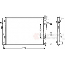 82002328 VAN WEZEL Радиатор, охлаждение двигателя